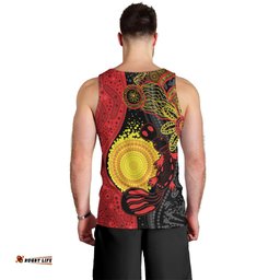 Platypus Aboriginal Art Style Men Tank Top