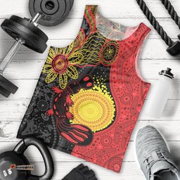 Platypus Aboriginal Art Style Men Tank Top