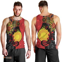 Platypus Aboriginal Art Style Men Tank Top