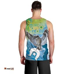 Vivid Kookaburra NAIDOC 2024 Men Tank Top Aboriginal Art Style