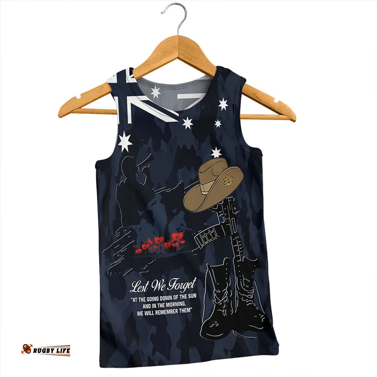 Amazing Aussie Australia Anzac Day Anzac Day The Australian Army Men Tank Top