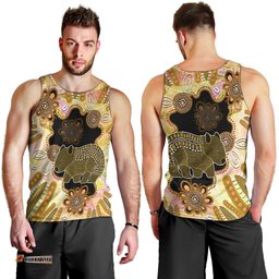 Australia Opal Wombat Men Tank Top Aussie Aboriginal Art