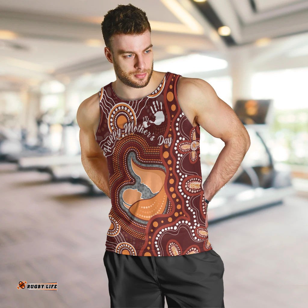 Australia Mother's Day Indigenous Men Tank Top Aboriginal Art