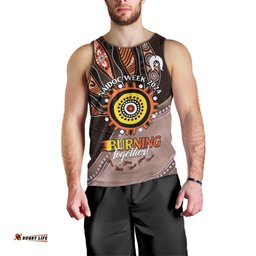 Fire Burning Together NAIDOC 2024 Men Tank Top Indigenous Art