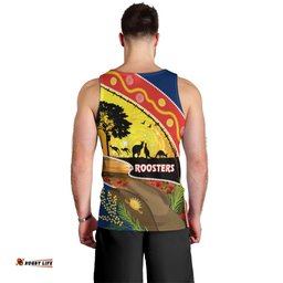 Roosters ANZAC Day Men Tank Top Rosemary Starring Night Style