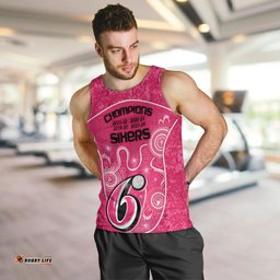 Custom Sydney Sixers Cricket Men Tank Top The Fourth Time Champions Aboriginal