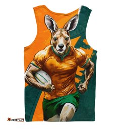 Amazing Aussie Aussie Wallabies Australian Roar The Rugby Championship Battle Orange Men Tank Top