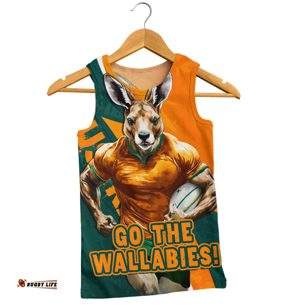 Amazing Aussie Aussie Wallabies Australian Roar The Rugby Championship Battle Orange Men Tank Top