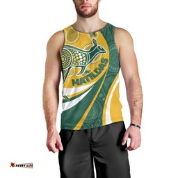 Custom Australia Matildas Indigenous Men Tank Top Go Tilly Special