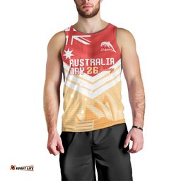 NRL Dolphins Australia Day Custom Men Tank Top Sydney Opera House Style