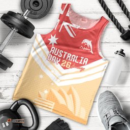 NRL Dolphins Australia Day Custom Men Tank Top Sydney Opera House Style
