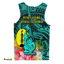 Amazing Aussie Australia South Sea Islanders I'm New Caledonian With Polynesian Tropical Style Men Tank Top