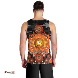 Perth Scorchers ANZAC 2024 Men Tank Top Lest We Forget Poppy Mix Camouflage