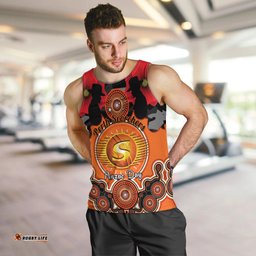 Perth Scorchers ANZAC 2024 Men Tank Top Lest We Forget Poppy Mix Camouflage