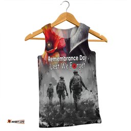 Amazing Aussie Australia Anzac Day Custom Thank You For The Risks You Take Men Tank Top