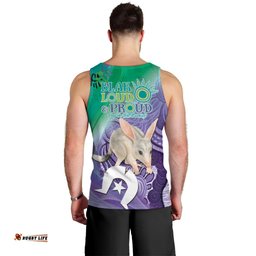Vivid Bilby NAIDOC 2024 Men Tank Top Macrotis Aboriginal Art Style