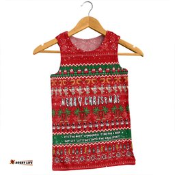 Amazing Aussie Australia Christmas Custom Aussie Ugly Christmas Let's Get Lit Men Tank Top
