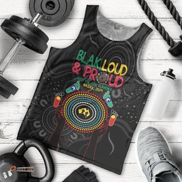 Blak Loud and Proud NAIDOC 2024 Men Tank Top Indigenous Aboriginal