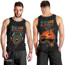 Blak Loud and Proud NAIDOC 2024 Men Tank Top Indigenous Aboriginal