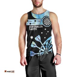 Personalised Australia Darts Opal Vibes Men Tank Top