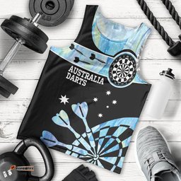 Personalised Australia Darts Opal Vibes Men Tank Top