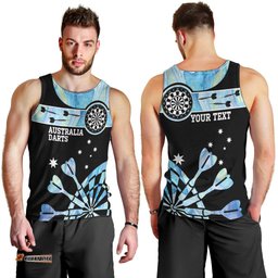 Personalised Australia Darts Opal Vibes Men Tank Top