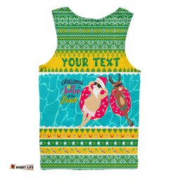 Amazing Aussie Australia Christmas Custom Christmas Is Better At The Beach Men Tank Top