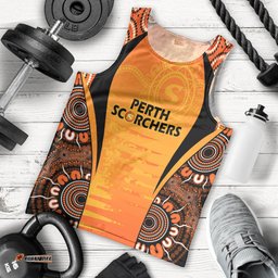 Made Tough Scorchers Custom Men Tank Top Champions BBL13 Aboriginal Version