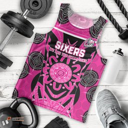 Custom Sydney Sixers Men Tank Top We Are The Champions Aboriginal Art