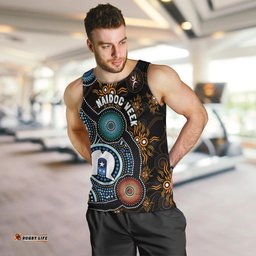 NAIDOC Week 2024 Aussie Aboriginal Men Tank Top Sparks of Fire