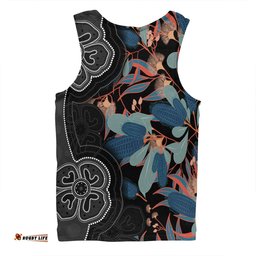 Amazing Aussie Australia Aboriginal Australian Native Floral Seamless Pattern Men Tank Top