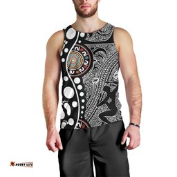 Torest Trait Islands Map Mix Aboriginal Pattern Men Tank Top TS04