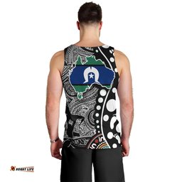 Torest Trait Islands Map Mix Aboriginal Pattern Men Tank Top TS04