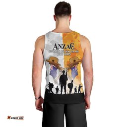 Australia And New Zealand ANZAC Day Men Tank Top Lest We Forget