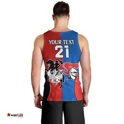 NRL Dragons and Knights Sporty Style Men Tank Top