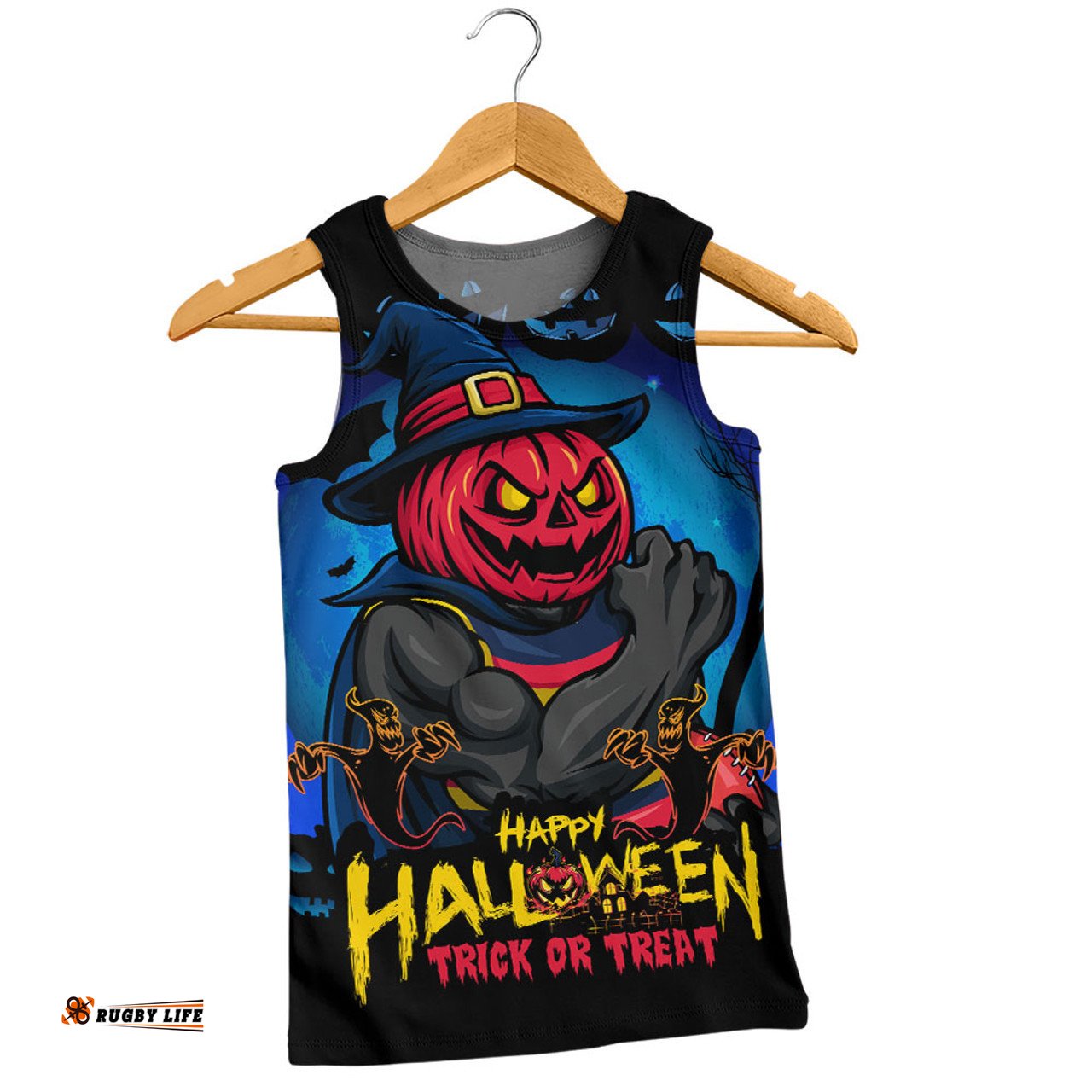 Amazing Aussie Adelaide Crows Dark Pumpkin Halloween Spirit Men Tank Top