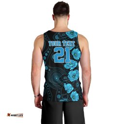 Strikers Cricket Never Forget Custom Men Tank Top ANZAC Day with Poppy Aboriginal