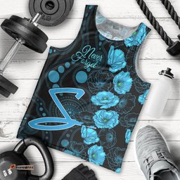 Strikers Cricket Never Forget Custom Men Tank Top ANZAC Day with Poppy Aboriginal