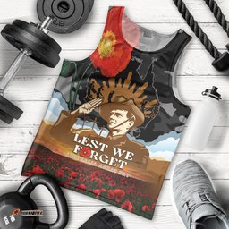 Australia ANZAC Day Men Tank Top Lest We Forget Australian Army Corps