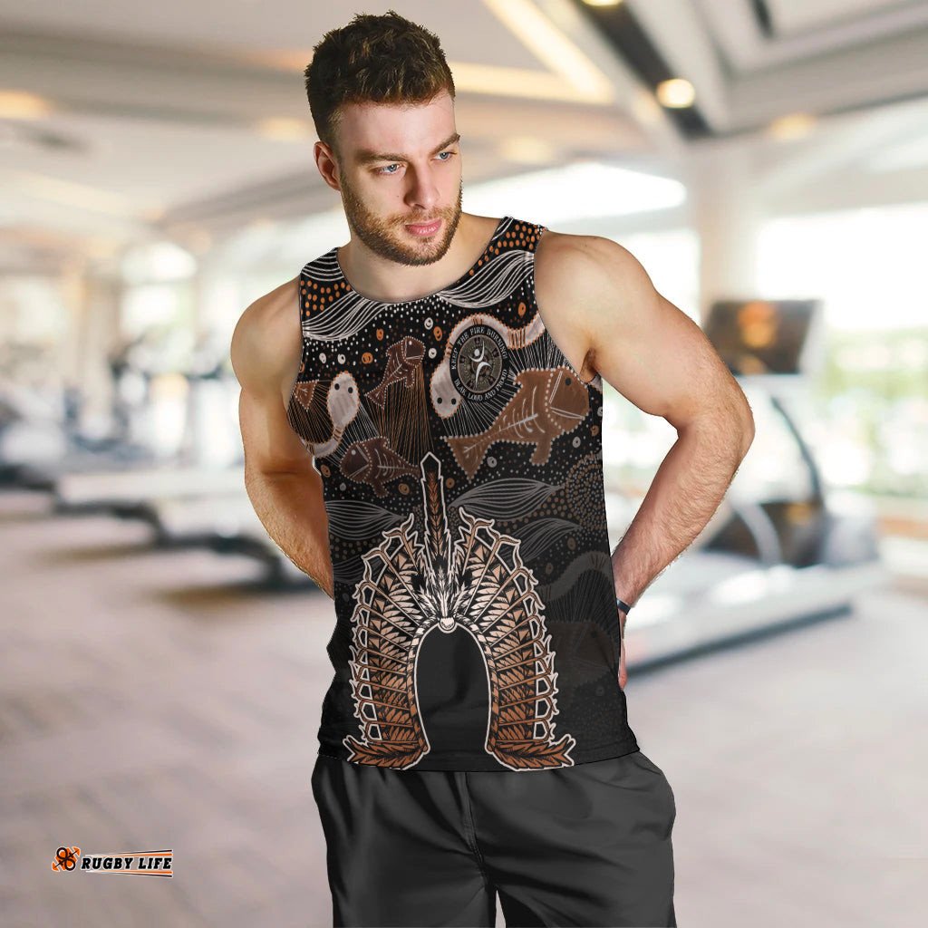 Torres Strait Islander NAIDOC 2024 Men Tank Top Dhari Headdress Indigenous Cultural Spirit