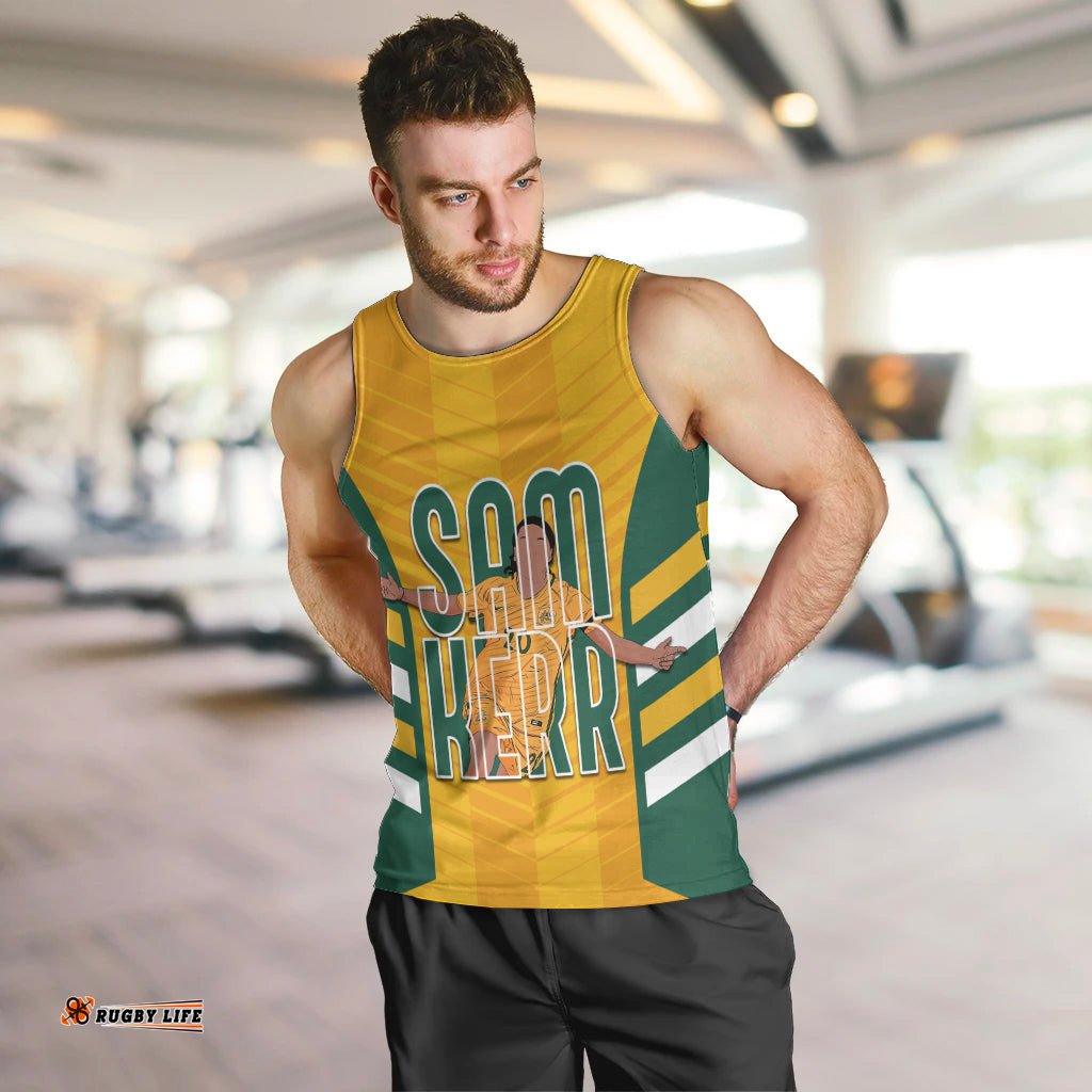 Custom Australia Matildas Men Tank Top Sam Kerr Legend