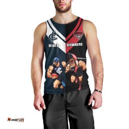 Custom Blues And Bombers Football Men Tank Top 2024 Together Sporty