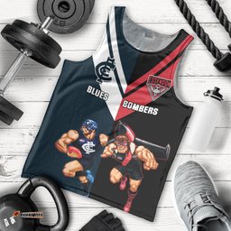 Custom Blues And Bombers Football Men Tank Top 2024 Together Sporty