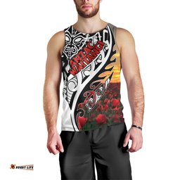 Personalised New Zealand Waitangi and ANZAC day Men Tank Top