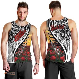 Personalised New Zealand Waitangi and ANZAC day Men Tank Top