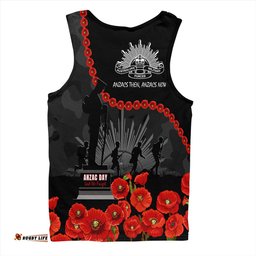 Amazing Aussie Australia Anzac Day Anzac Day Lest We Forget Camouflage Pattern Men Tank Top
