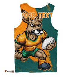 Amazing Aussie Aussie Wallabies Unstoppable Wallabies Spirit Of The Championship Orange Men Tank Top