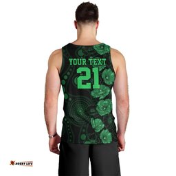 Stars Cricket Never Forget Custom Men Tank Top ANZAC Day with Poppy Aboriginal