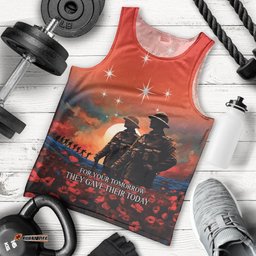 New Zealand ANZAC The Stars of Matariki Men Tank Top For Your Tomorrow They Gave Their Today