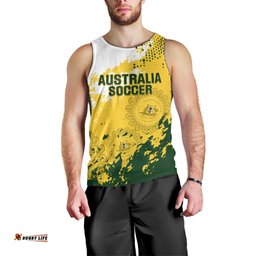 Australia Soccer Men Tank Top Til Its Done Matildas 2024 Happy 46th Anniversary